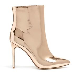 Meshki Forever 21 rose gold metallic boots